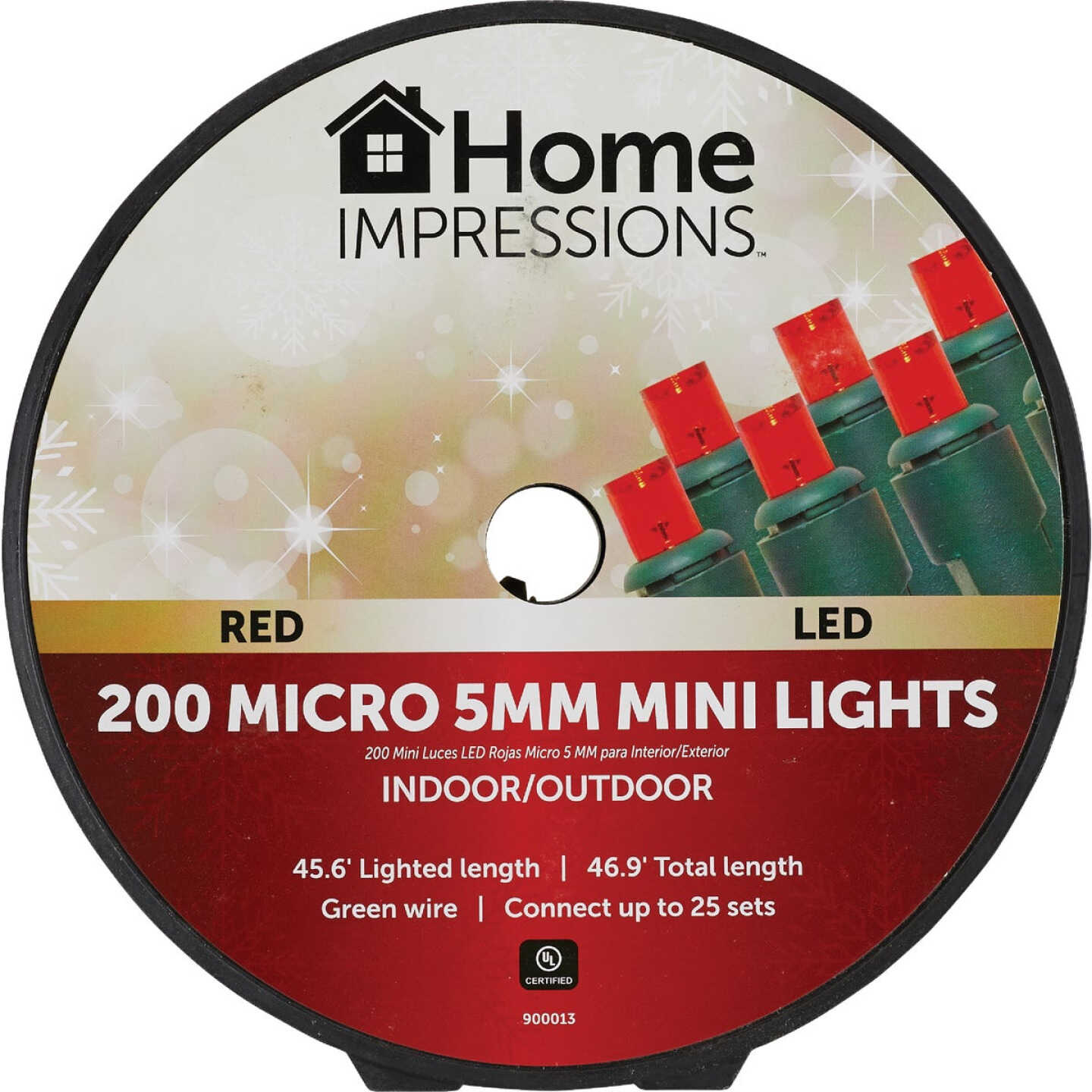 Home Impressions Red 200-Bulb Micro 5MM Mini LED Light Set Image 2