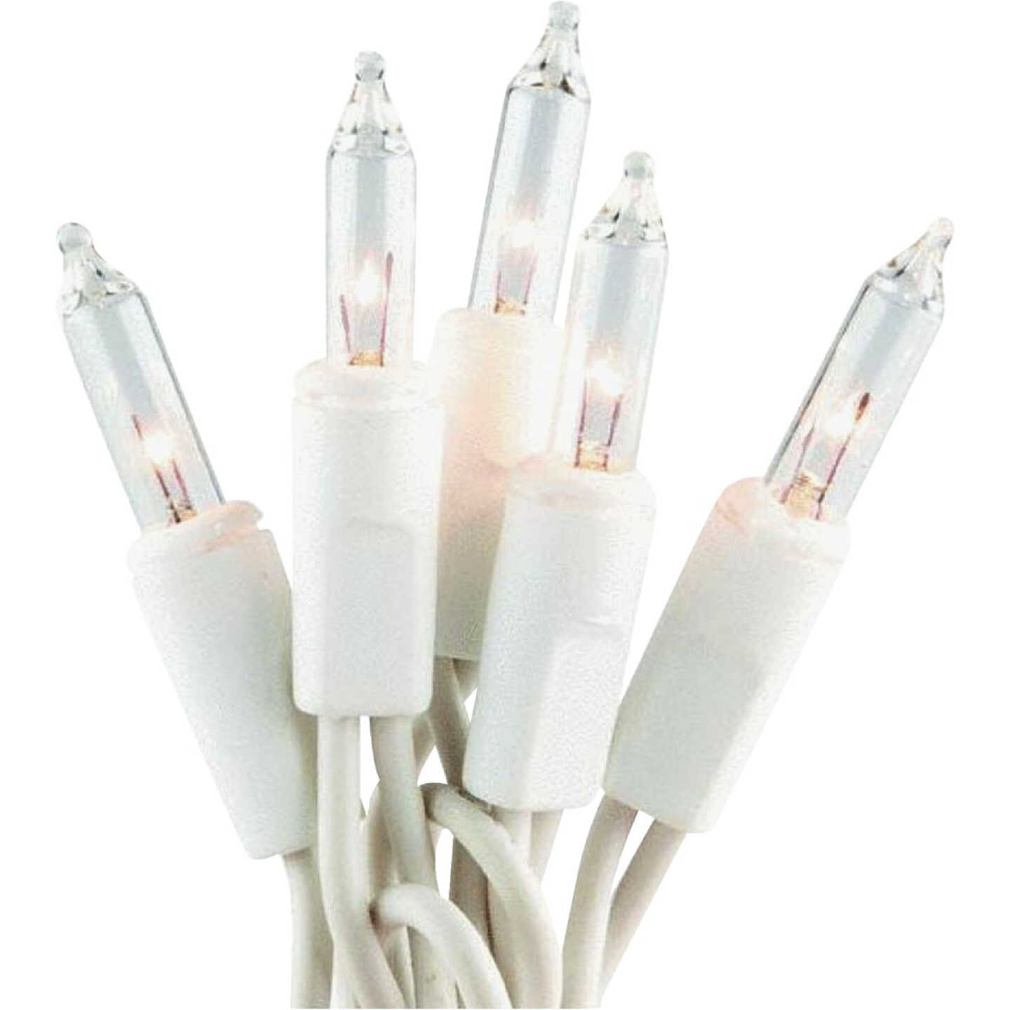 J Hofert Clear 600-Bulb Mini Incandescent Garland Light Set with White Wire Image 1