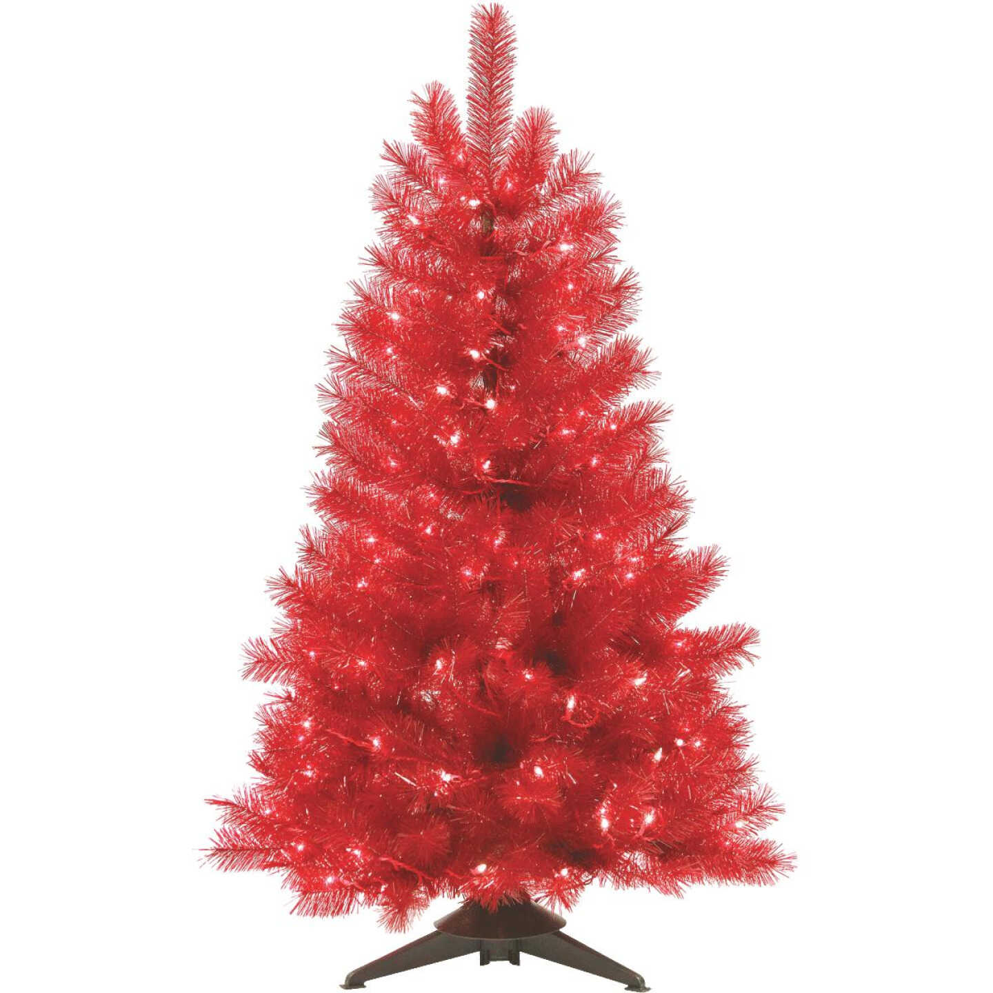 RED TRANS CLEAR LT TREE Image 1