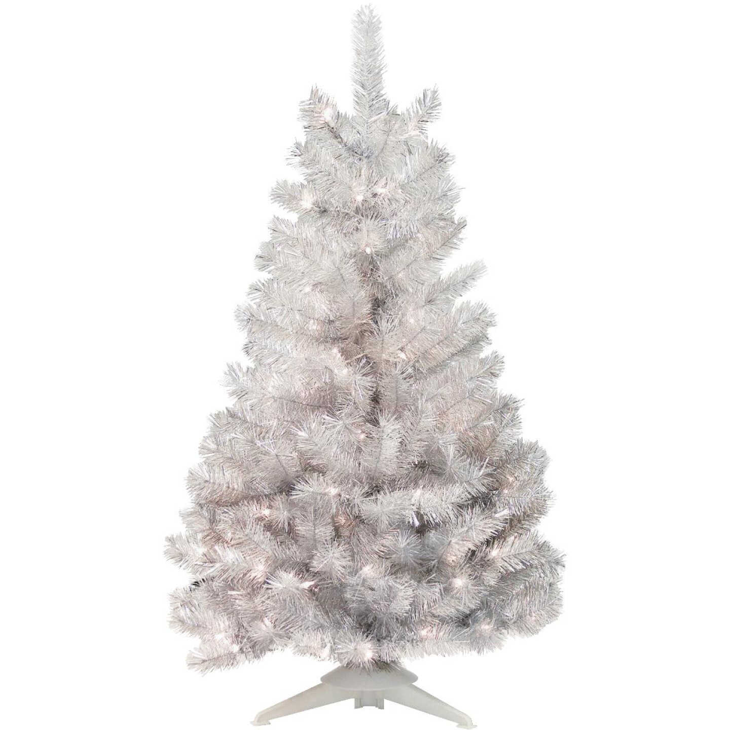 SILVER W/CLEAR LT TREE Image 1
