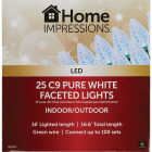 Home Impressions Pure White 25-Bulb C9 LED Light Set Image 2