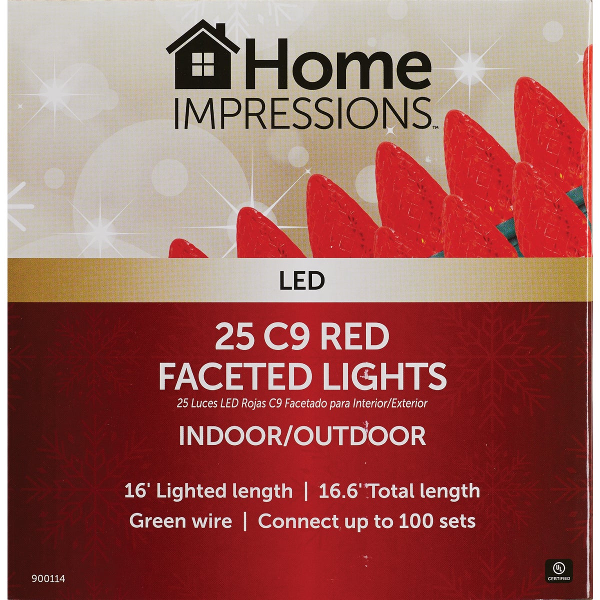 Home Impressions Red 25-Bulb C9 LED Light Set Image 2