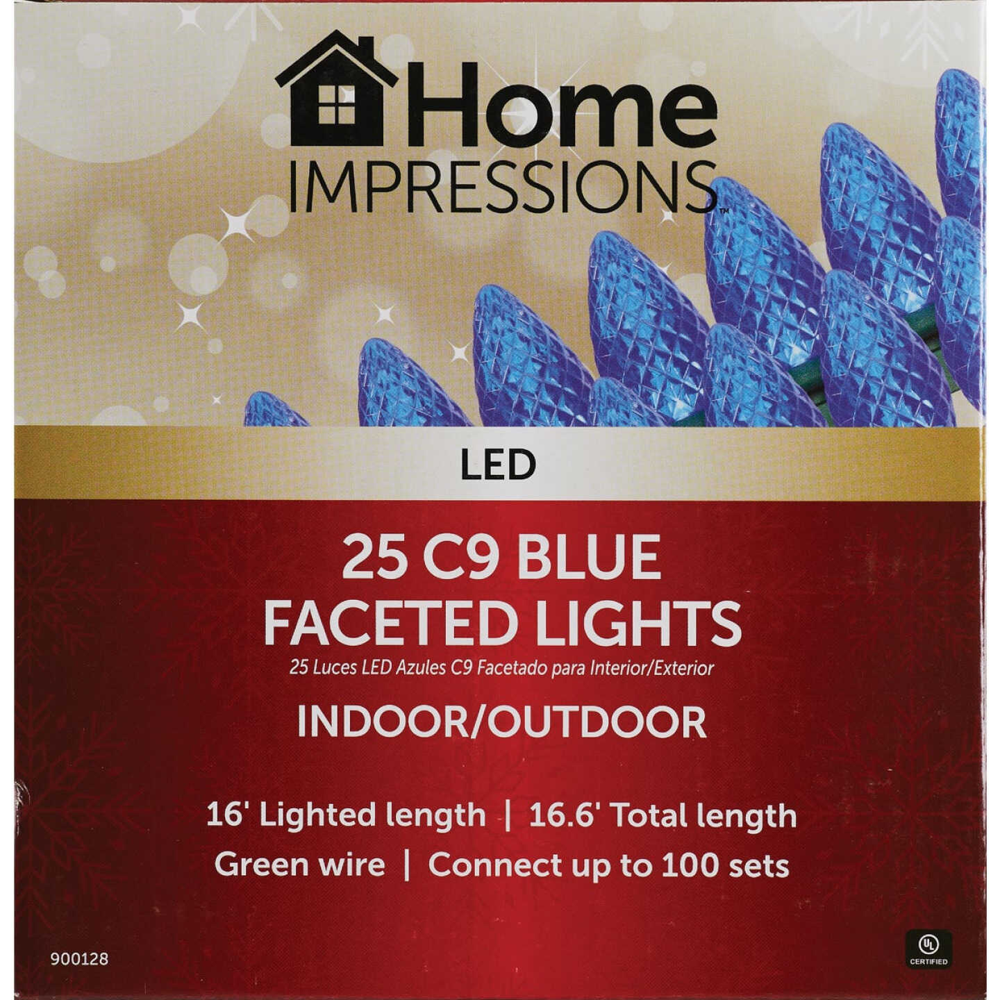 Home Impressions Blue 25-Bulb C9 LED Light Set Image 2