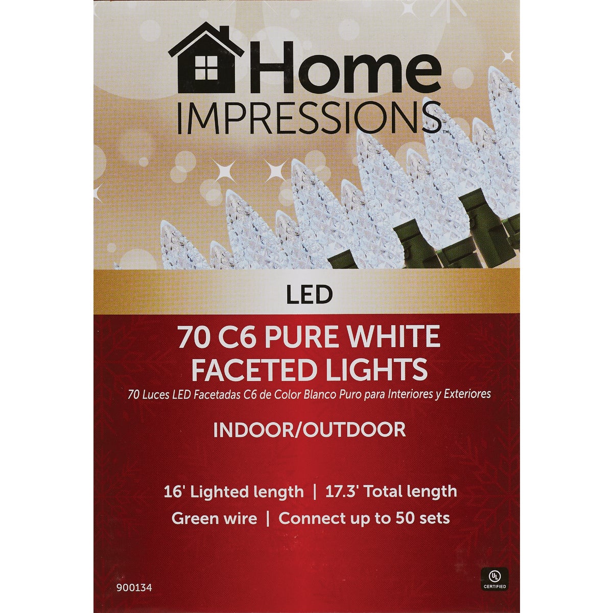Home Impressions Pure White 70-Bulb C6 LED Light Set Image 2