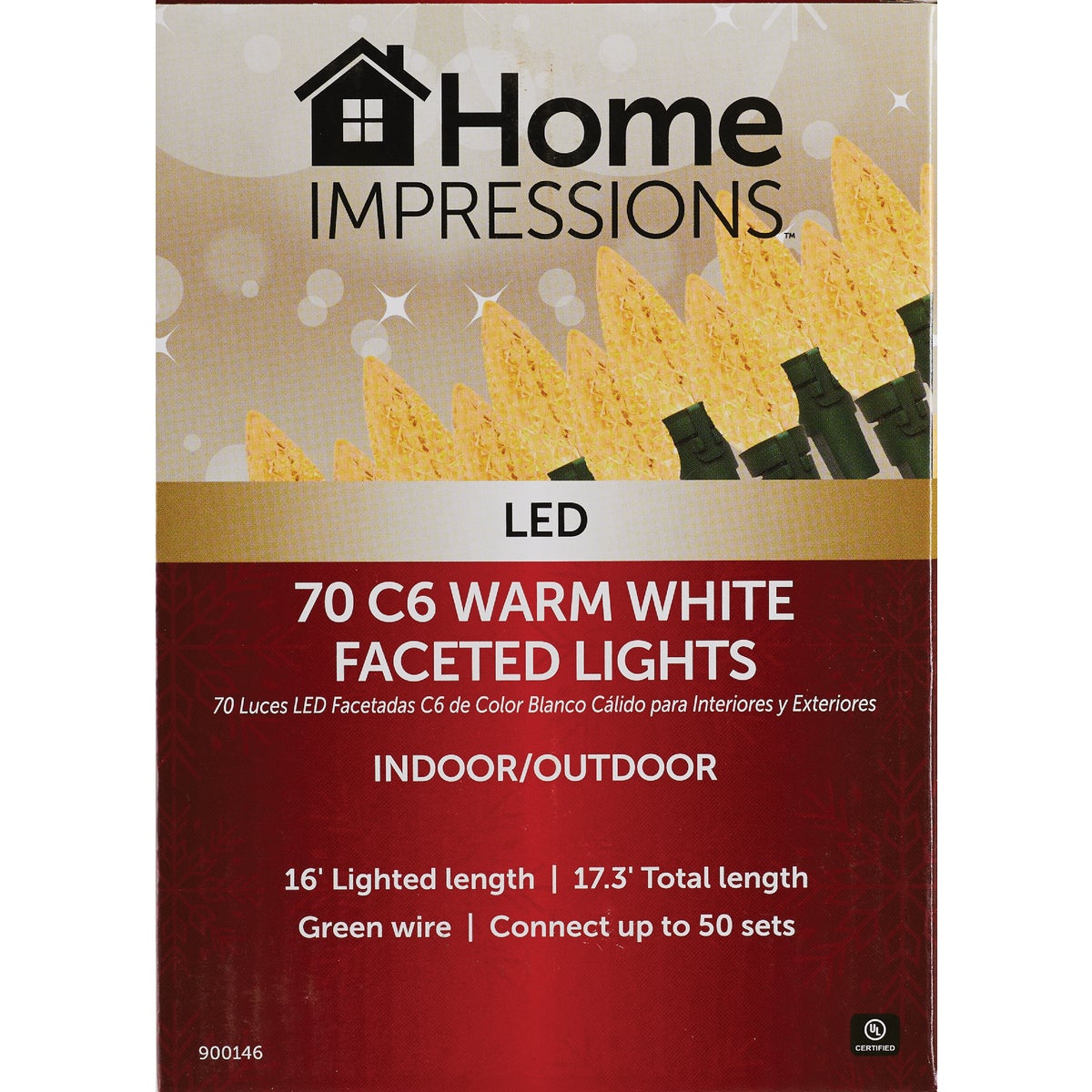Home Impressions Warm White 70-Bulb C6 LED Light Set Image 2