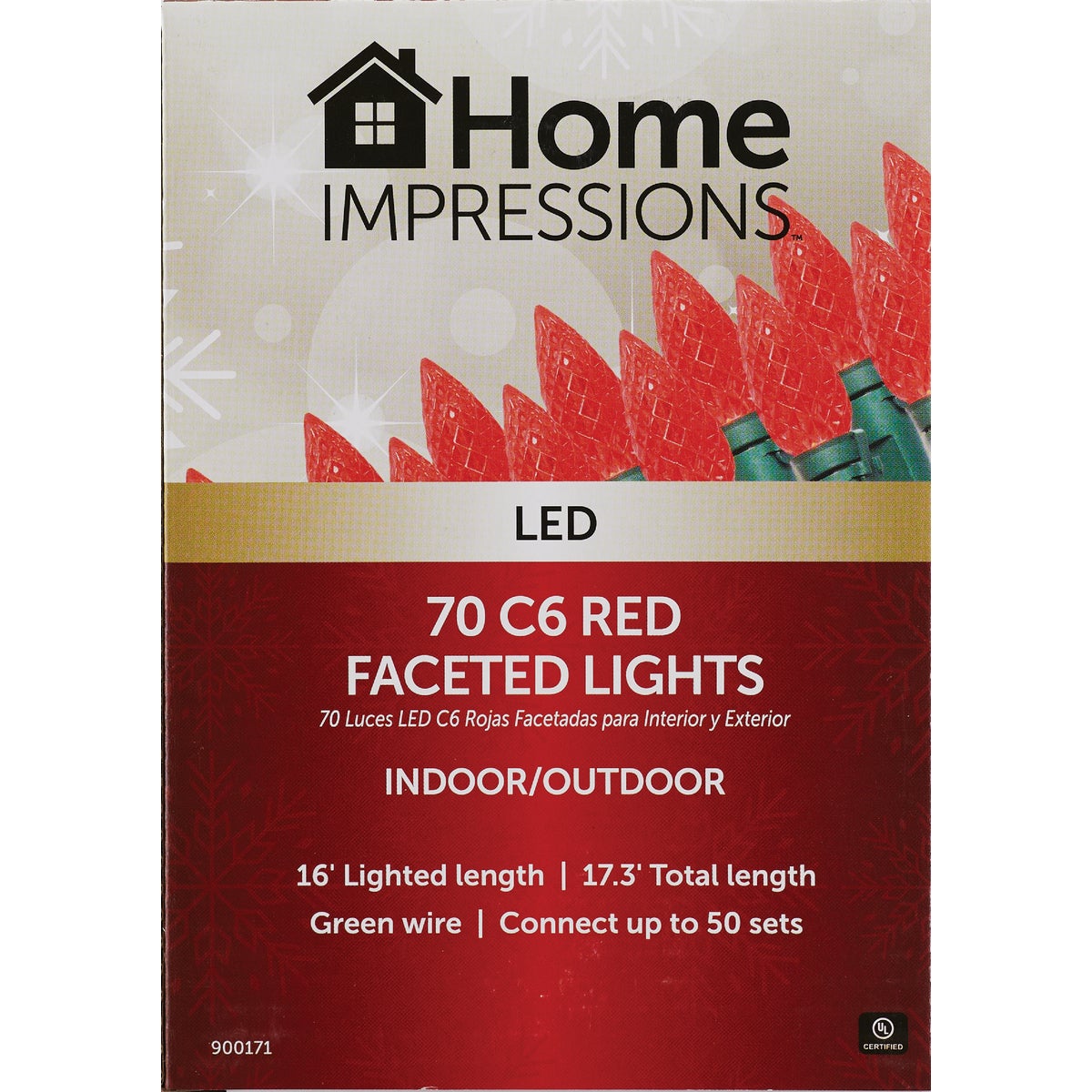 Home Impressions Red 70-Bulb C6 LED Light Set Image 2