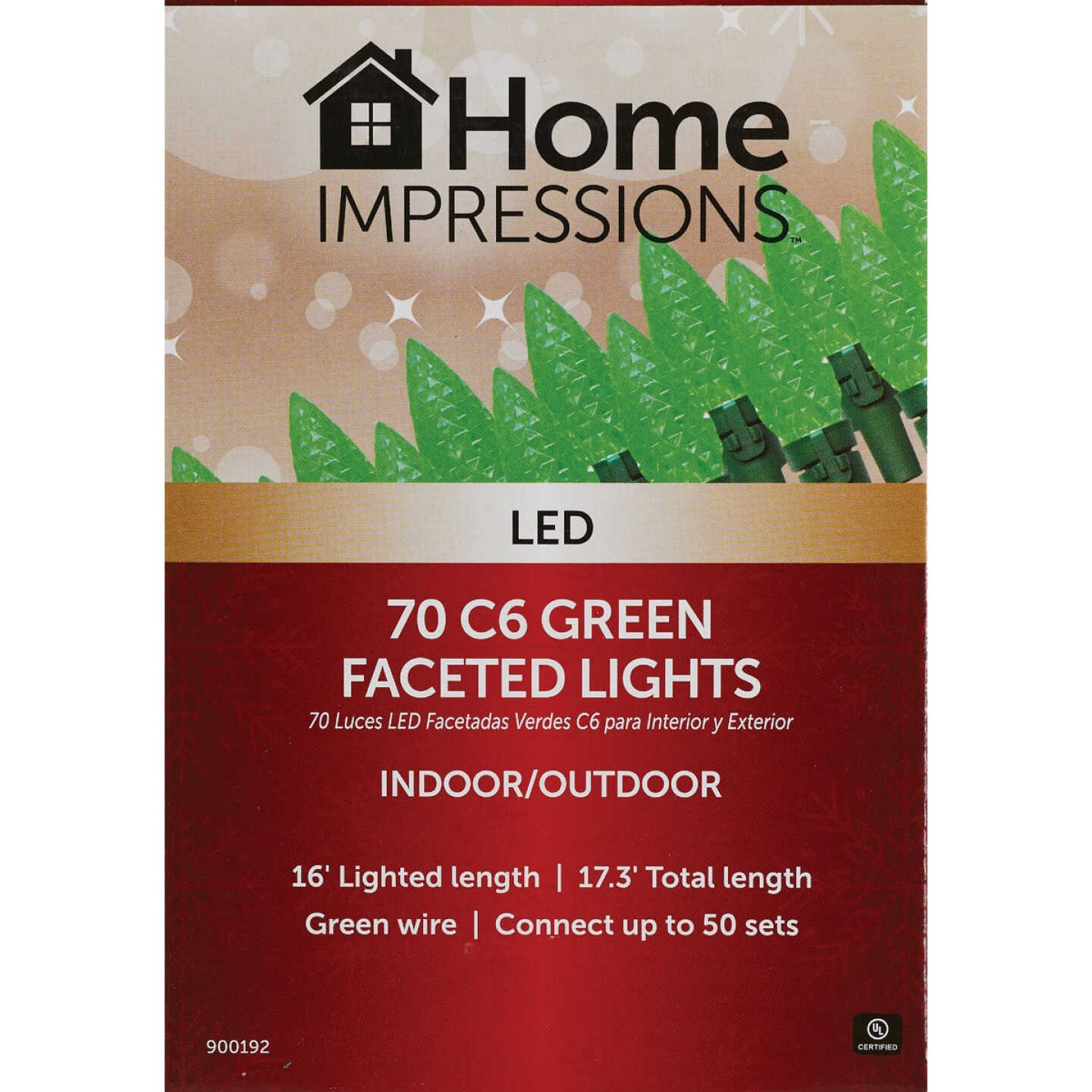 Home Impressions Green 70-Bulb C6 LED Light Set Image 2