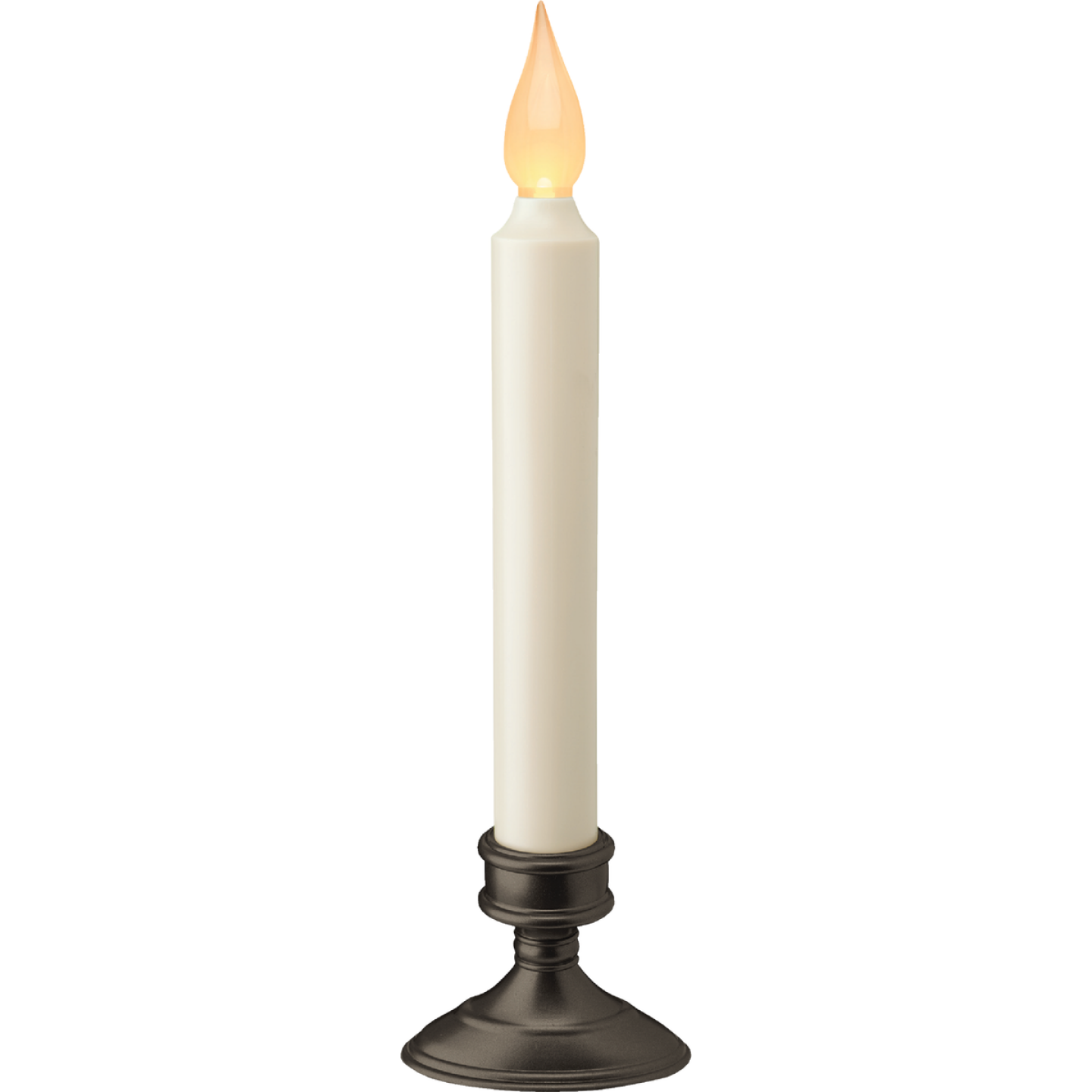 Xodus 3.5 In. W. x 9.75 In. H. x 1.6 In. D. Aged Bronze LED Dusk To Dawn Battery Operated Candle Image 1