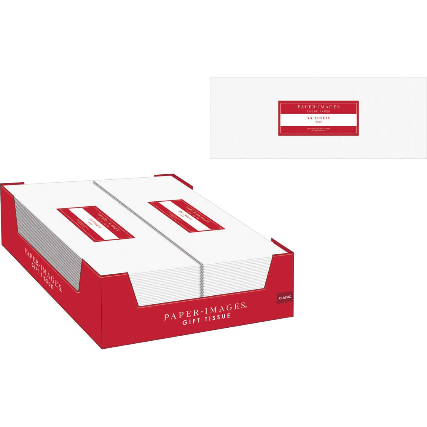 Paper Images 25-Sheet White Tissue Paper Image 1