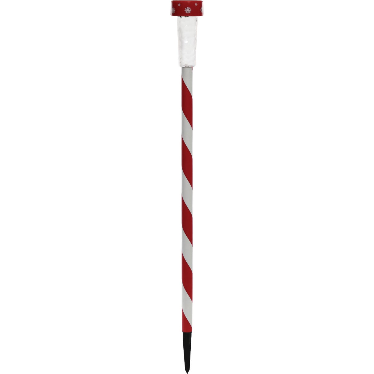 Solaris 27 In. LED Solar Striped Holiday Garden Stake