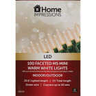 Home Impressions Warm White 100-Bulb Faceted M5 Mini LED Light Set Image 2