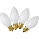 Home Impressions C7 White Ceramic 125V Replacement Light Bulb (4-Pack) Image 1