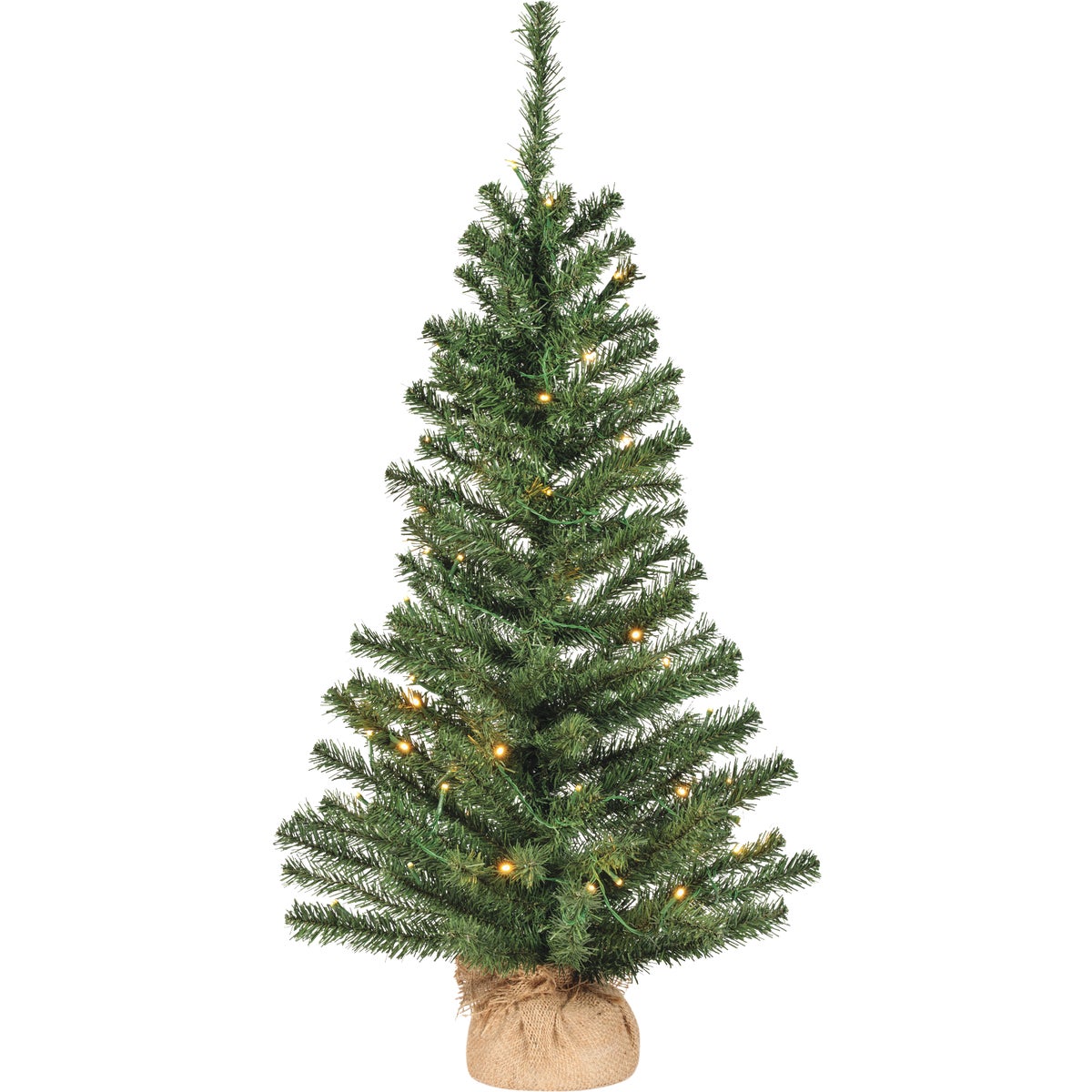 Everlands 35 In. Imperial 50-Bulb Warm White LED Mini Prelit Artificial Christmas Tree