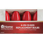 Home Impressions C9 Red Ceramic 125V Replacement Light Bulb (4-Pack) Image 2