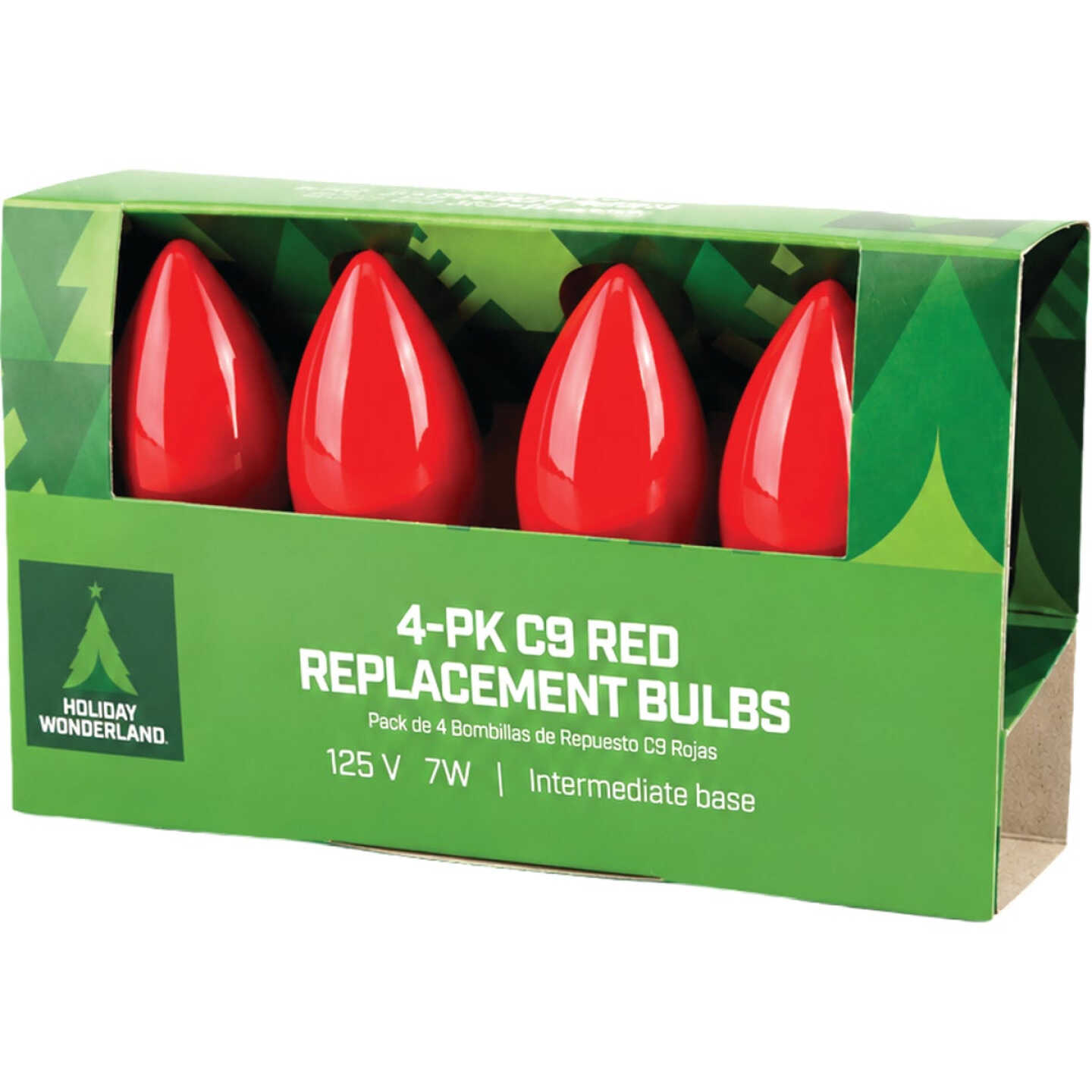 Home Impressions C9 Red Ceramic 125V Replacement Light Bulb (4-Pack) Image 3