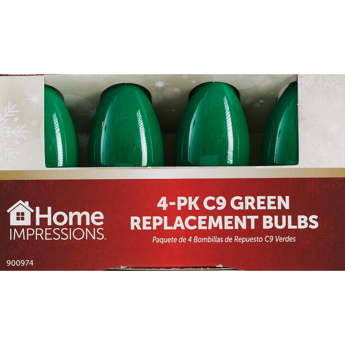 Home Impressions C9 Green Ceramic 125V Replacement Light Bulb (4-Pack) Image 2