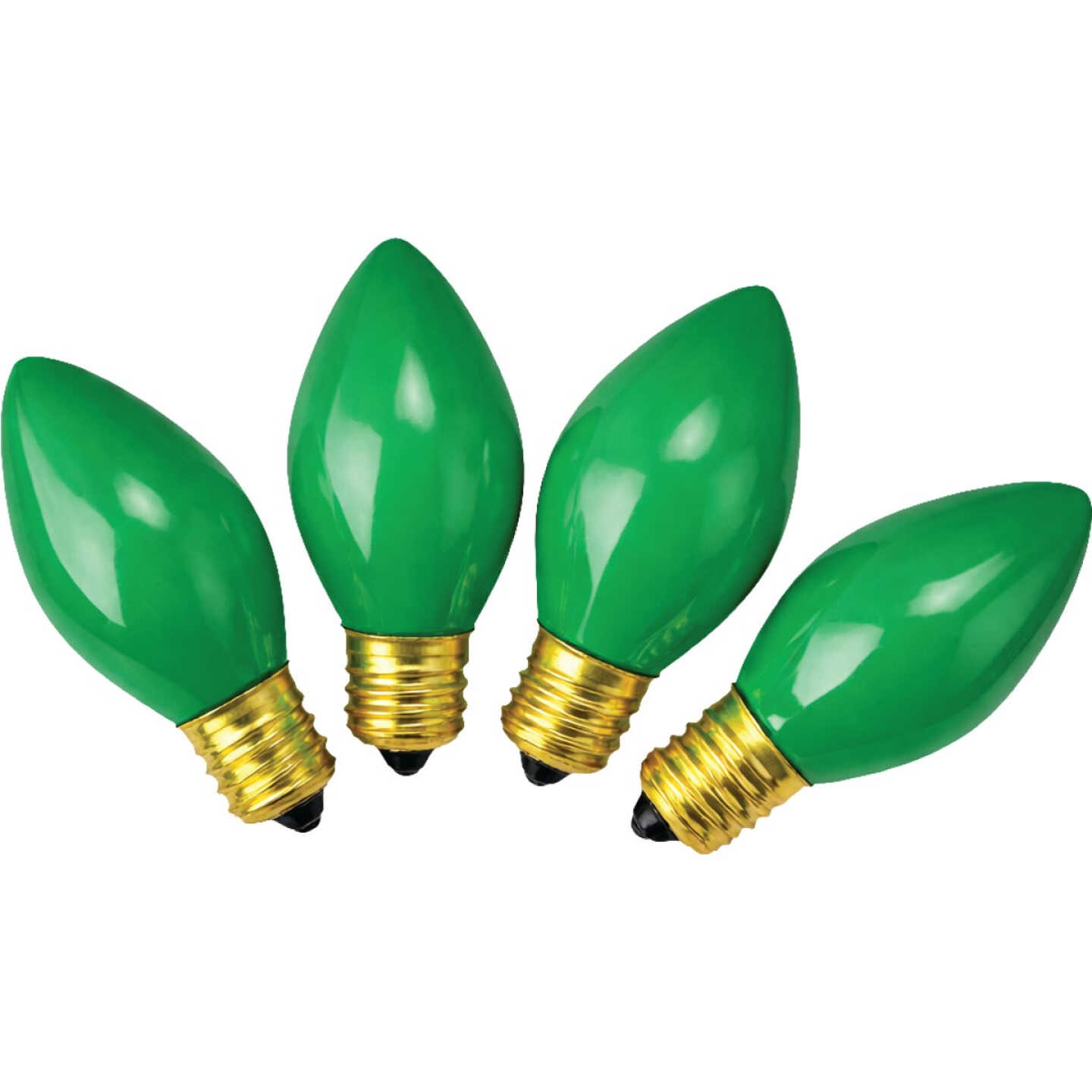 Home Impressions C9 Green Ceramic 125V Replacement Light Bulb (4-Pack) Image 1