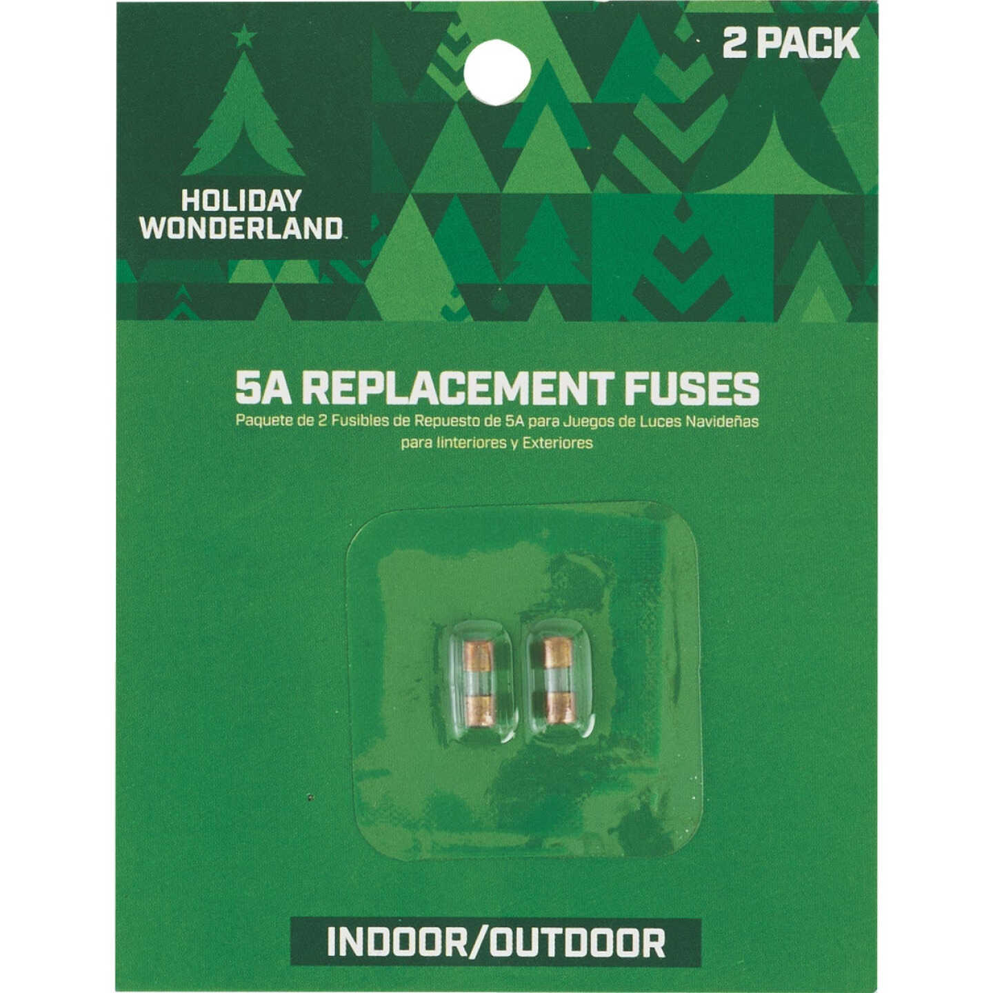 Home Impressions 5A Glass Christmas Light Set Fuses (2-Pack) Image 1