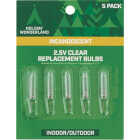 Home Impressions Mini Clear 2.5V Replacement Light Bulb (5-Pack) Image 1