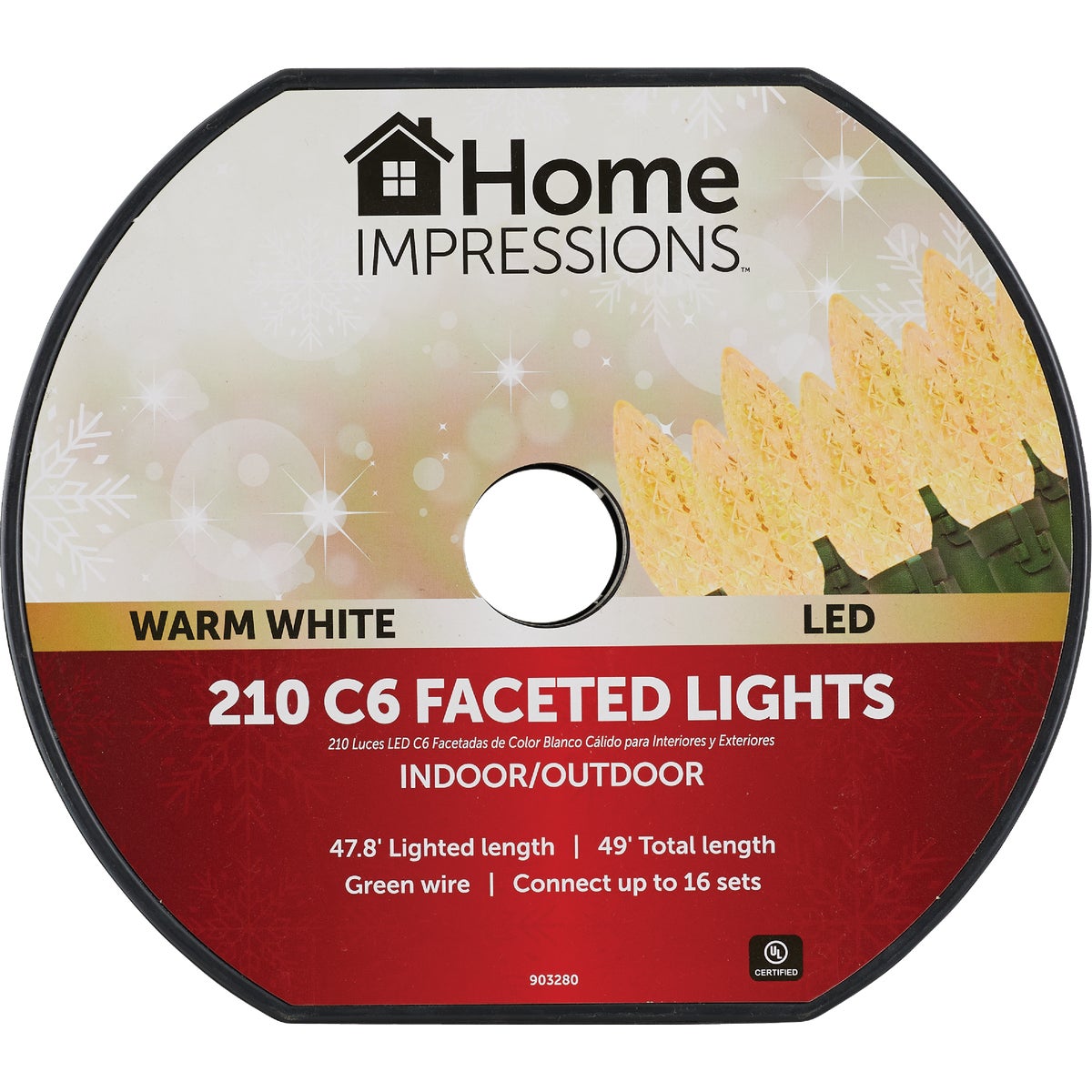 Home Impressions Warm White 210-Bulb C6 LED Light Set Image 2