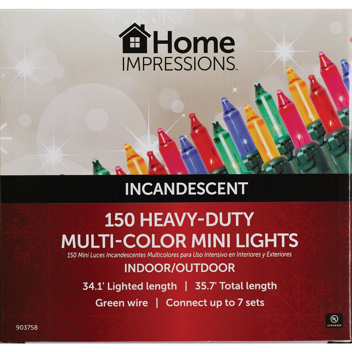Home Impressions Multi 150-Bulb Heavy-Duty Mini Incandescent Light Set Image 2