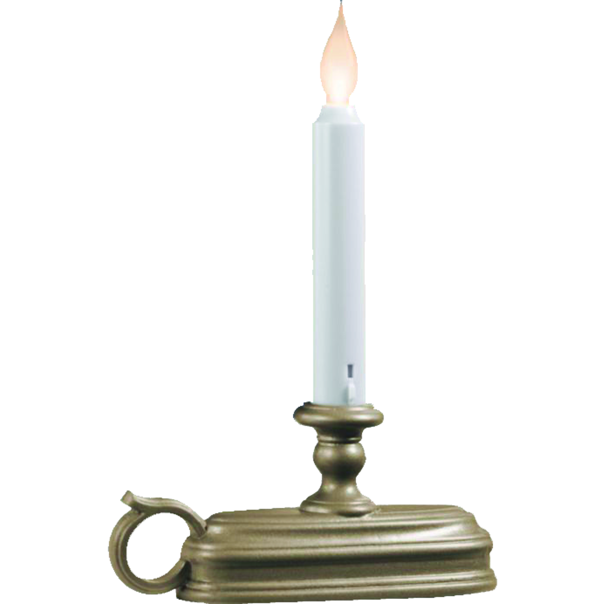 Xodus Deluxe 6 In. W. x 9 In. H. x 1.75 In. D. Pewter LED Battery Operated Candle Image 2