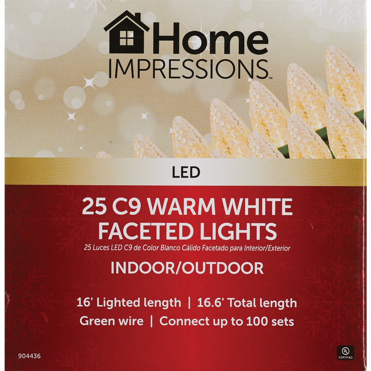 Home Impressions White 25-Bulb C9 LED Light Set Image 2