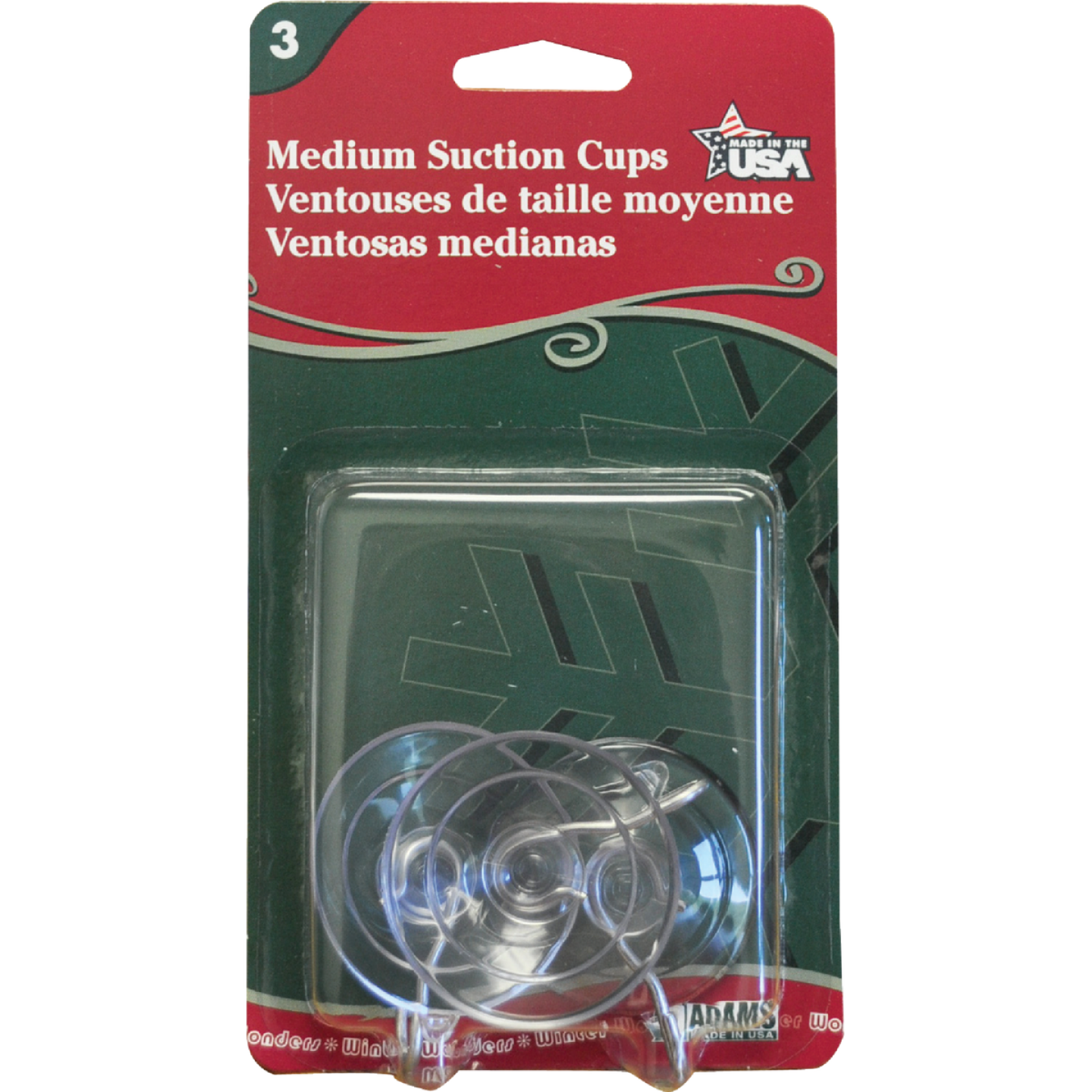 Adams 1-3/4 In. 1 Lb. Holding Capacity Suction Cup (3-Pack) Image 1