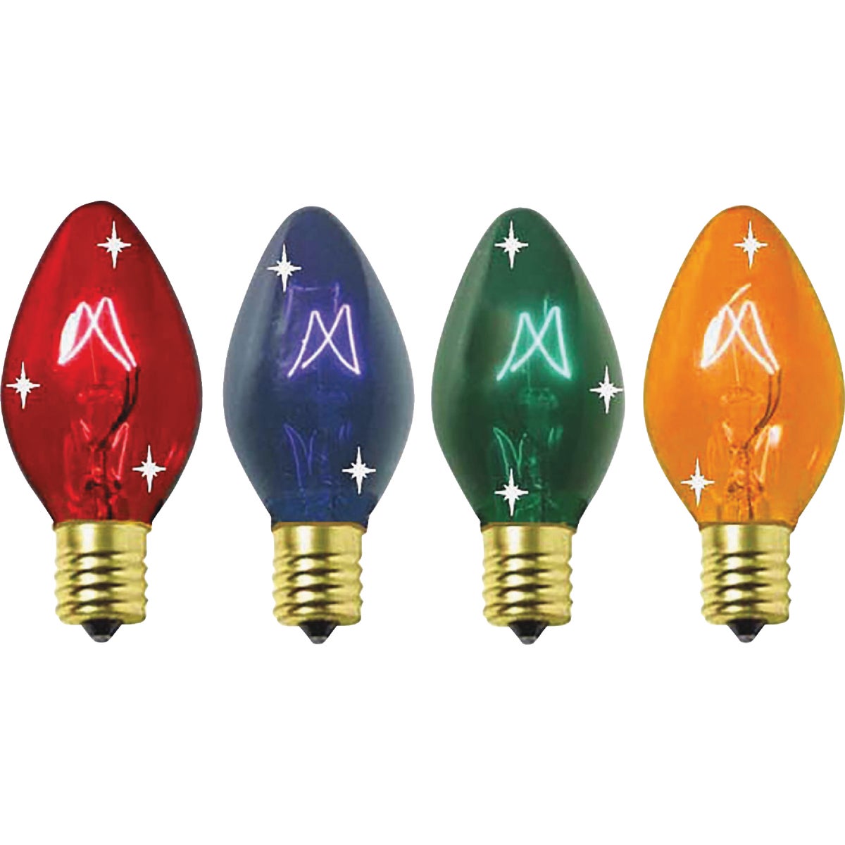 Home Impressions C9 Multi Twinkle 125V Replacement Light Bulb (4-Pack) Image 1