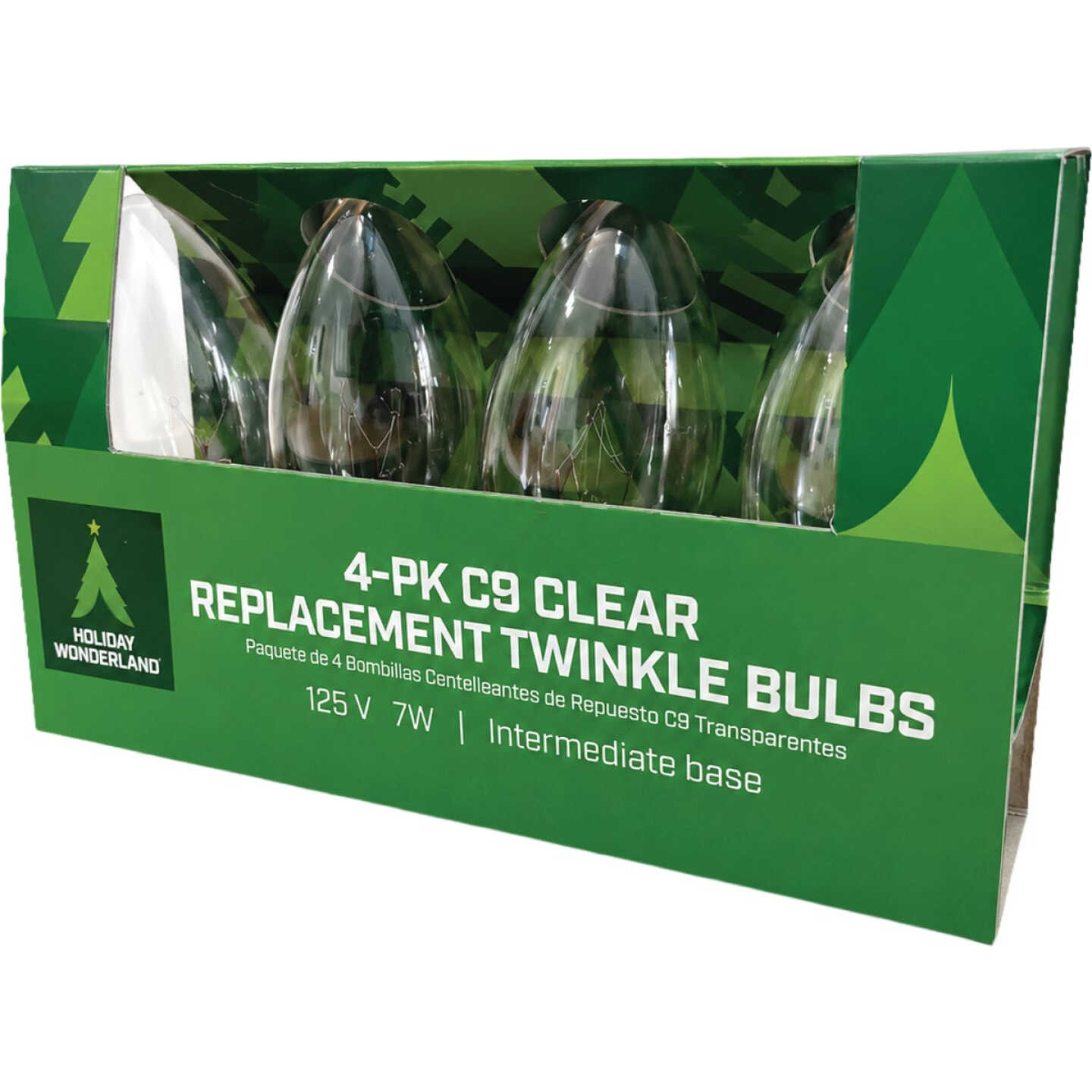 Home Impressions C9 Clear Twinkle 125V Replacement Light Bulb (4-Pack) Image 3