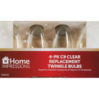 Home Impressions C9 Clear Twinkle 125V Replacement Light Bulb (4-Pack) Image 2