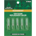 Home Impressions Mini Clear 3.5V Replacement Light Bulb (5-Pack) Image 1