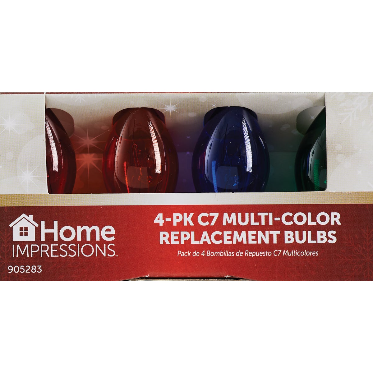 Home Impressions C7 Multi Transparent 125V Replacement Light Bulb (4-Pack) Image 2