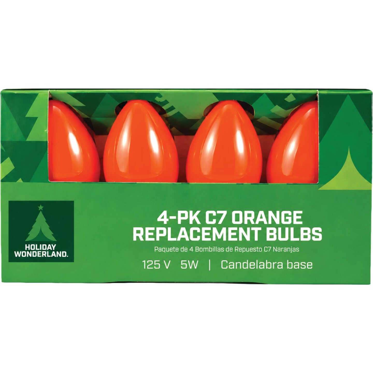 Home Impressions C7 Orange Ceramic 125V Replacement Light Bulb (4-Pack) Image 2