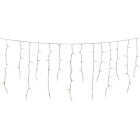 J Hofert Clear 100-Bulb Mini Incandescent Icicle Light Set with White Wire Image 1