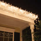 J Hofert Clear 100-Bulb Mini Incandescent Icicle Light Set with White Wire Image 3
