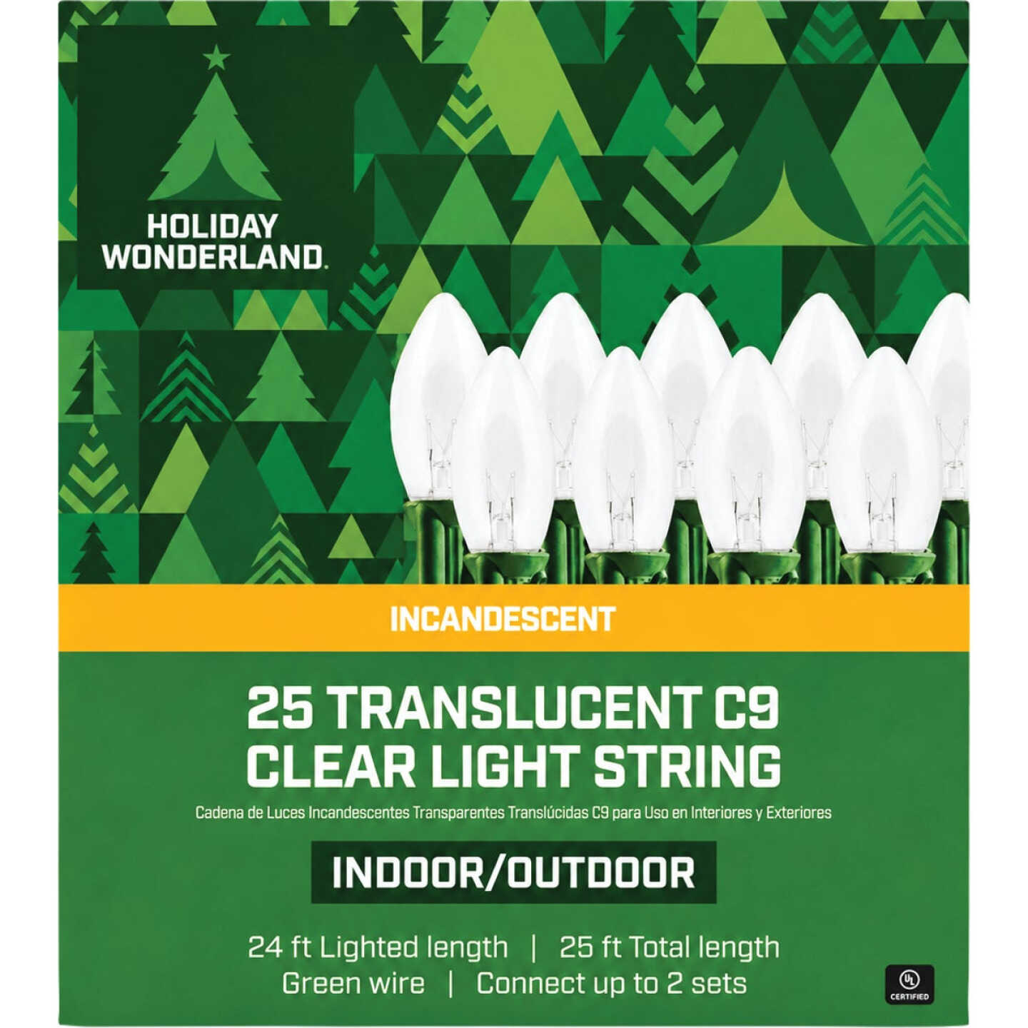 Home Impressions Clear 25-Bulb C9 Incandescent Light Set Image 2