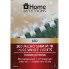 Home Impressions Pure White 100-Bulb Micro 5MM Mini LED Light Set Image 2