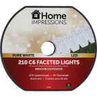 Home Impressions Pure White 210-Bulb C6 LED Light Set Image 2