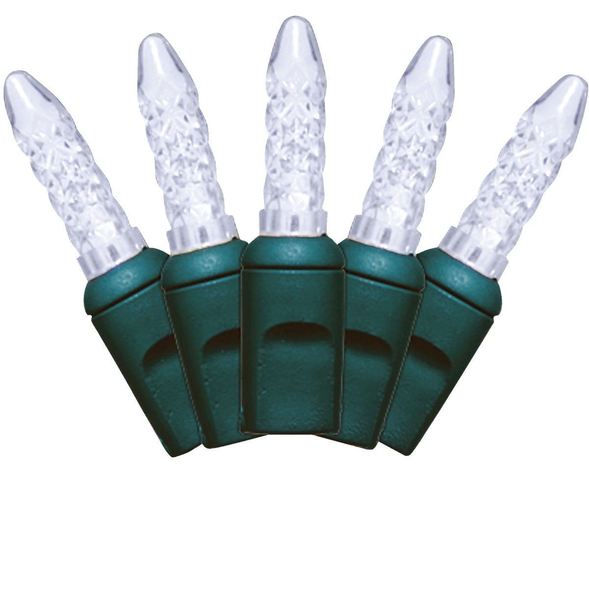 Home Impressions Pure White 200-Bulb Faceted M5 Mini LED Light Set Image 3