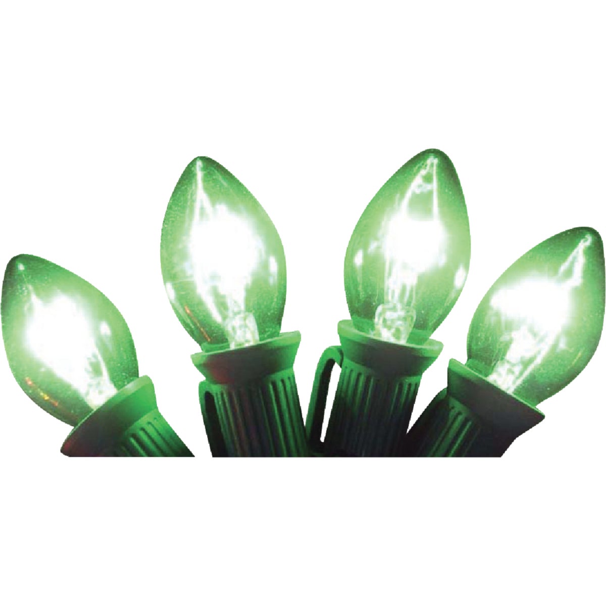 Home Impressions C7 Green Transparent 125V Replacement Light Bulb (4-Pack) Image 1