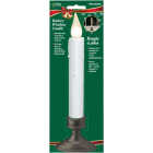Xodus 2.5 In. x 8 In. H. x 1.5 In. D. Aged Bronze Base Battery Operated Hot Spot Candle with 6 Hour Repeating Timer Image 2