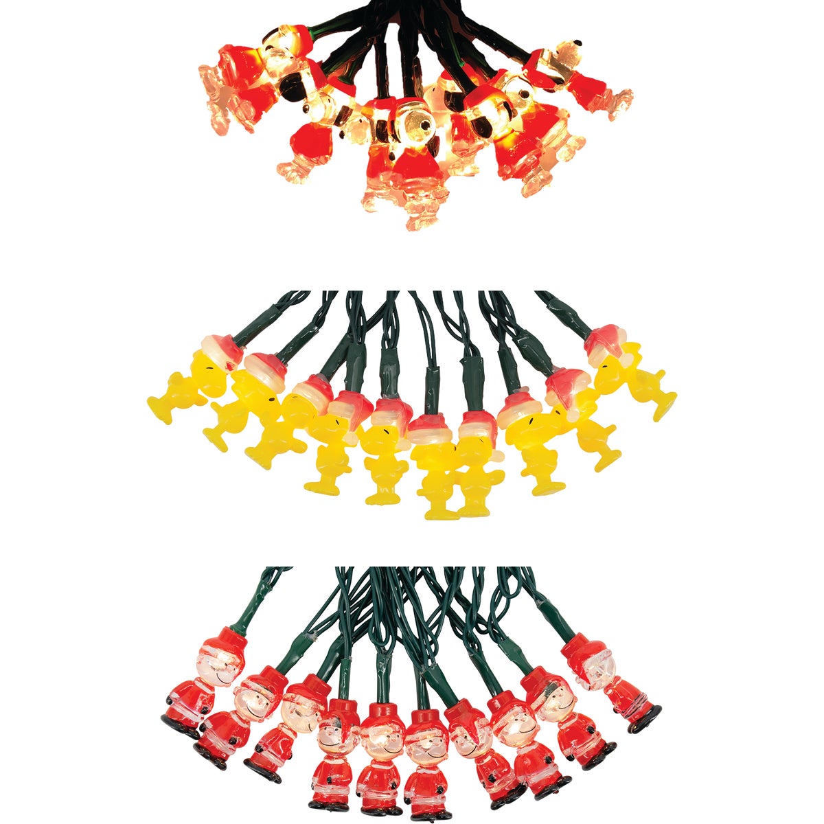 Peanuts Warm White 10-Bulb LED Battery Operated Light Set