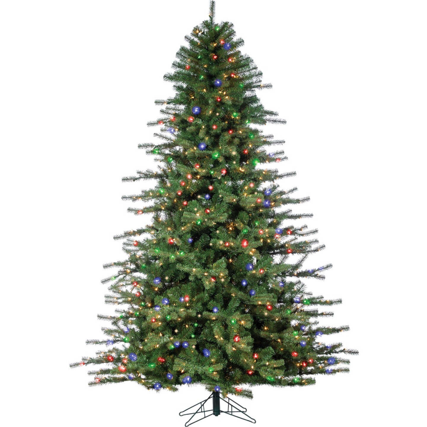 Sterling 7.5 Ft. New Layered Highland Pine 1000-Bulb Multi Incandescent Prelit Artificial Christmas Tree Image 1