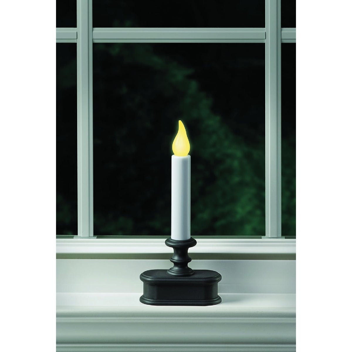 Xodus 3.5 In. W. x 8.5 In. H. x 2 In. D. Aged Bronze Flickering LED Battery Operated Candle Image 2