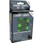 Holiday Bright Lights 40-Bulb Micro LED Green Battery Operated String Light Set with Black Wire Image 1