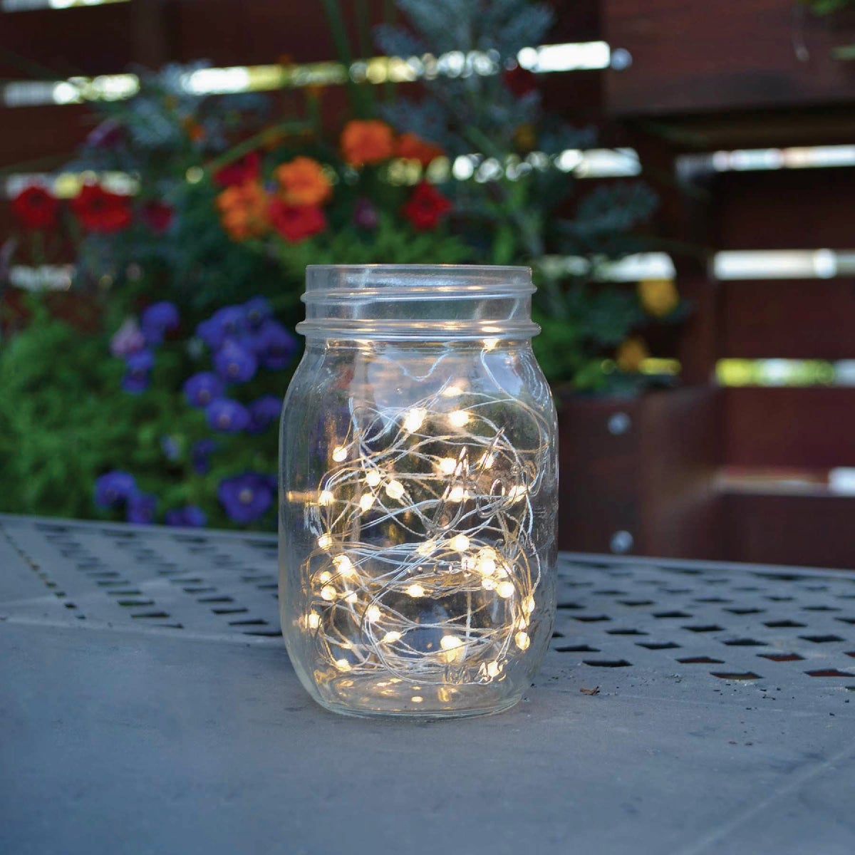 Holiday Bright Lights 50-Bulb Warm White Seed Micro LED Light Set with Silver Wire Image 2