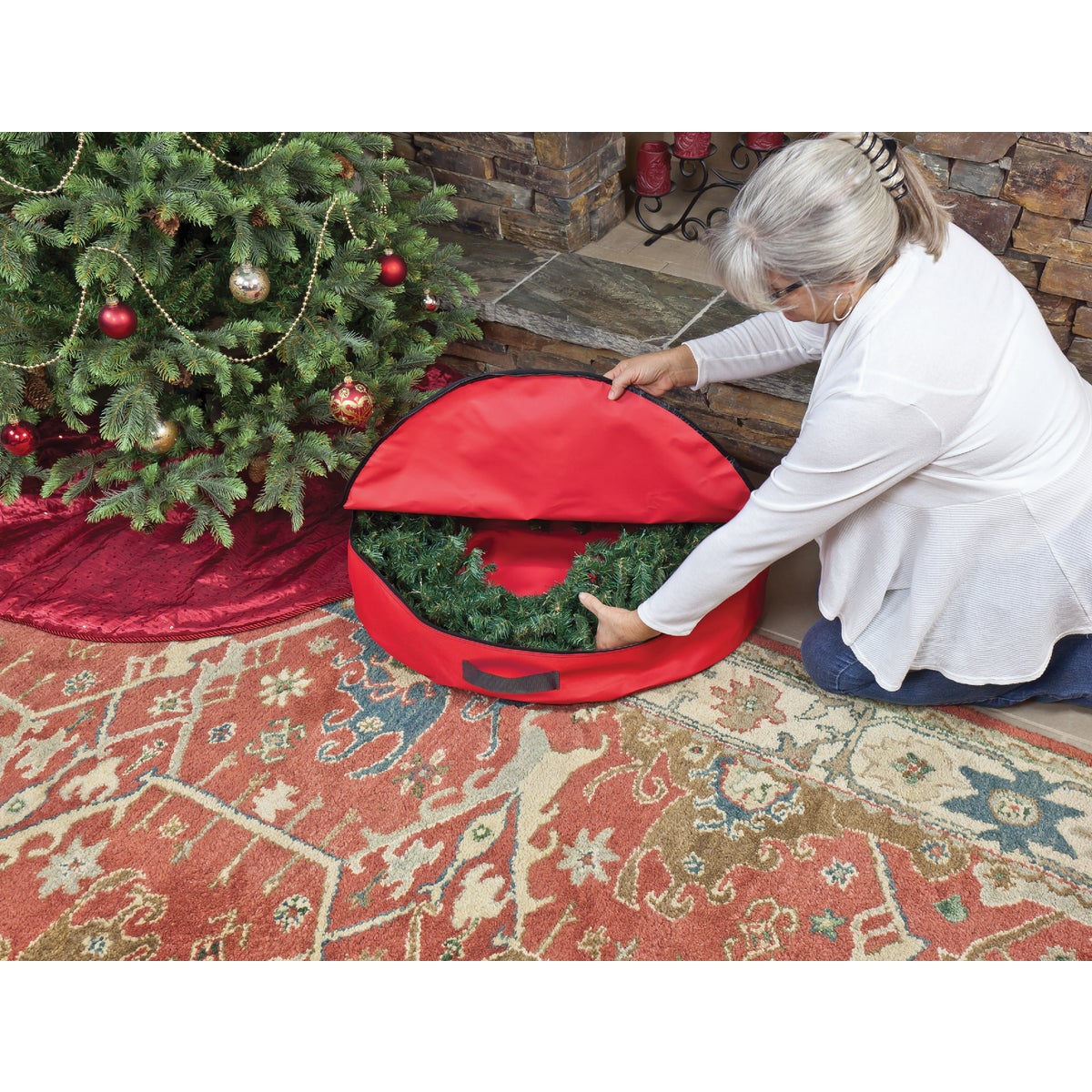 Simple Living Solutions 30 In. Wreath Bag Image 2