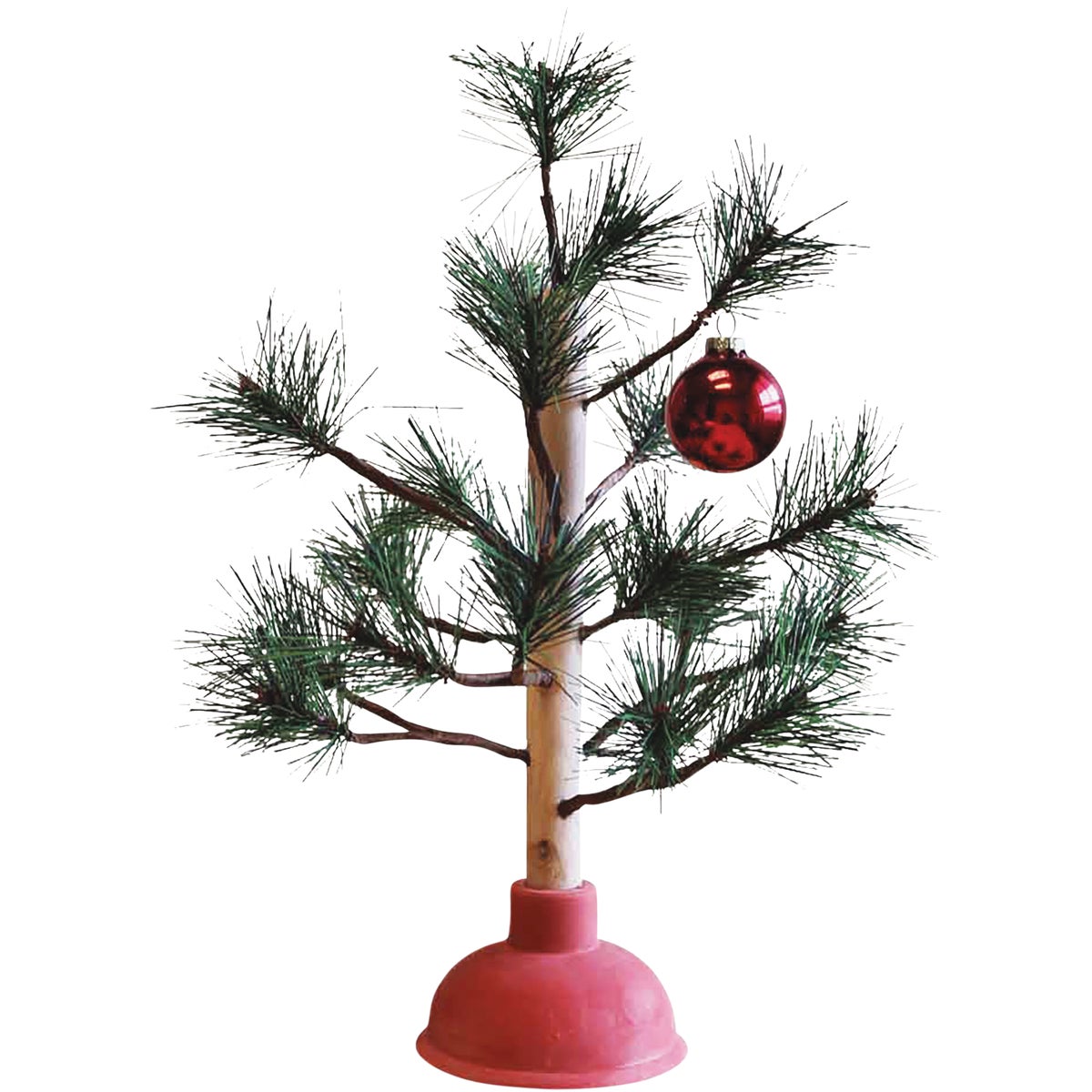 Productworks 15 In. Redneck Plunger Tree with Ornament
