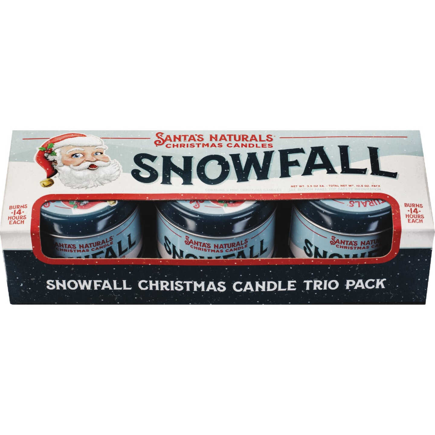 Santa's Naturals 3.5 Oz. Snowfall Candle Trio (3-Pack) Image 1